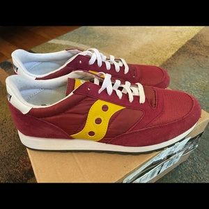 Red & Yellow Saucony Jazz